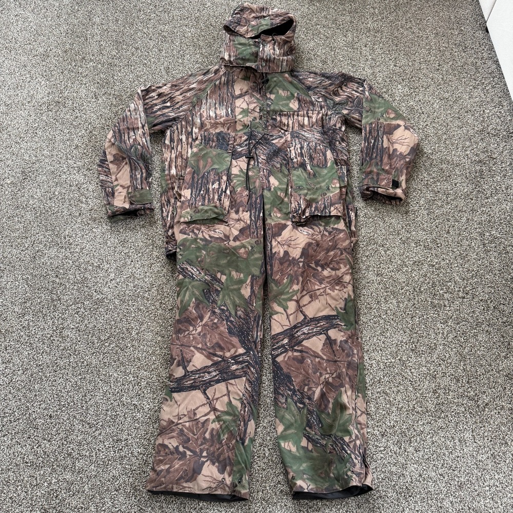 VTG 10X Gore-Tex Rain Suit Men's M Realtree Camo Hooded Jacket Pants Outdoors